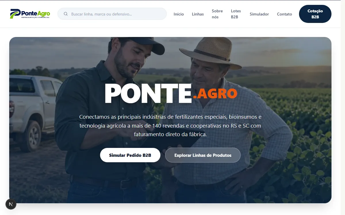 Preview AgroVendas B2B Commercial Agency