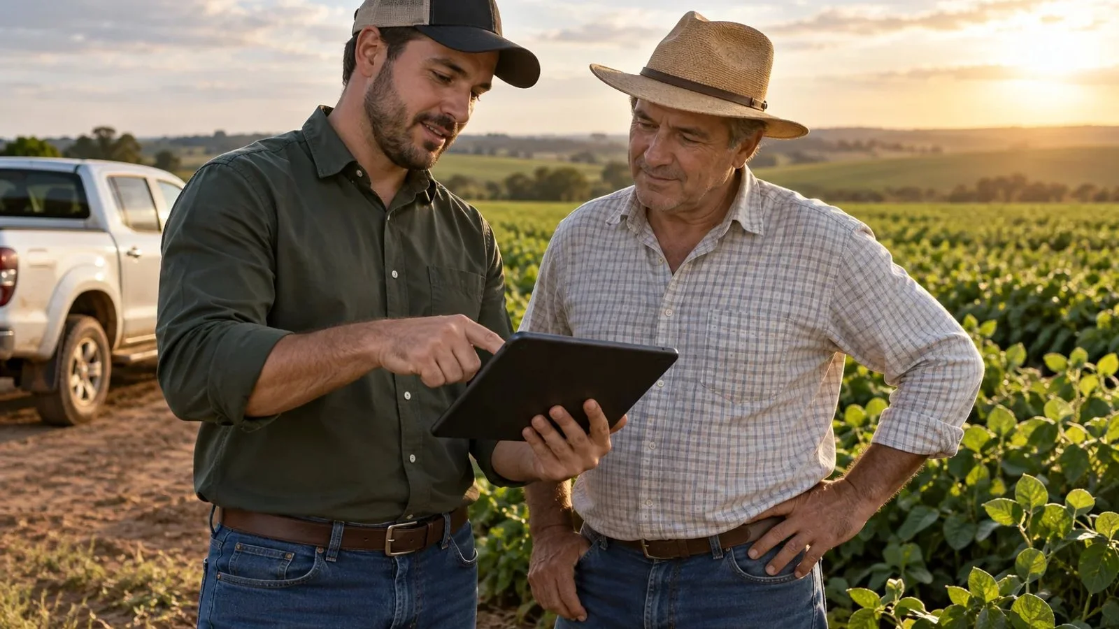 Atendimento técnico comercial da Ponte Agro junto a revendas e armazéns agrícolas