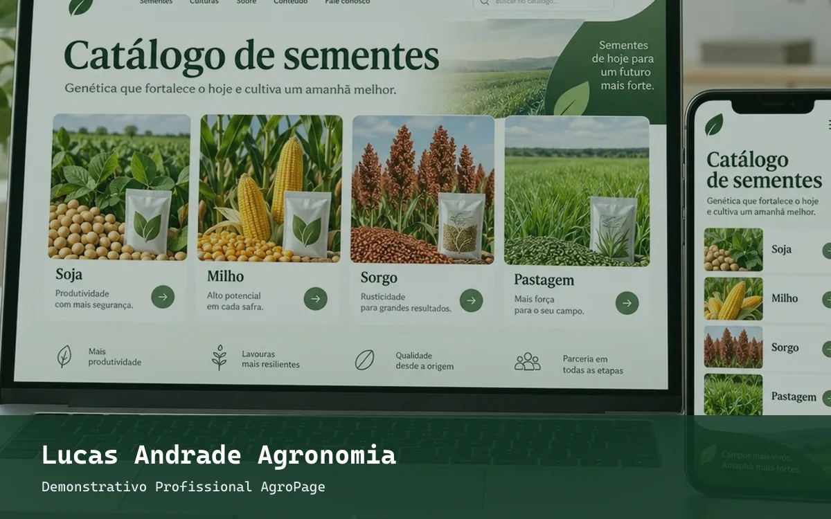 Site Agrônomos e consultoria agronômica