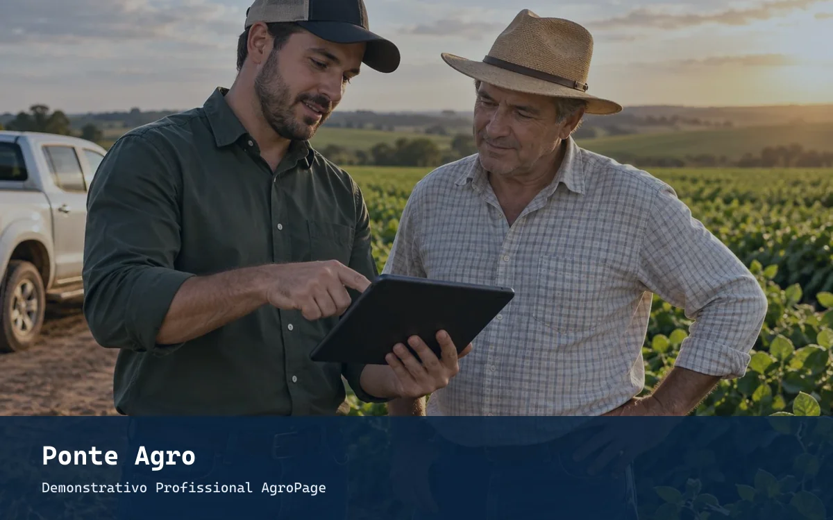 Site Representação comercial agro