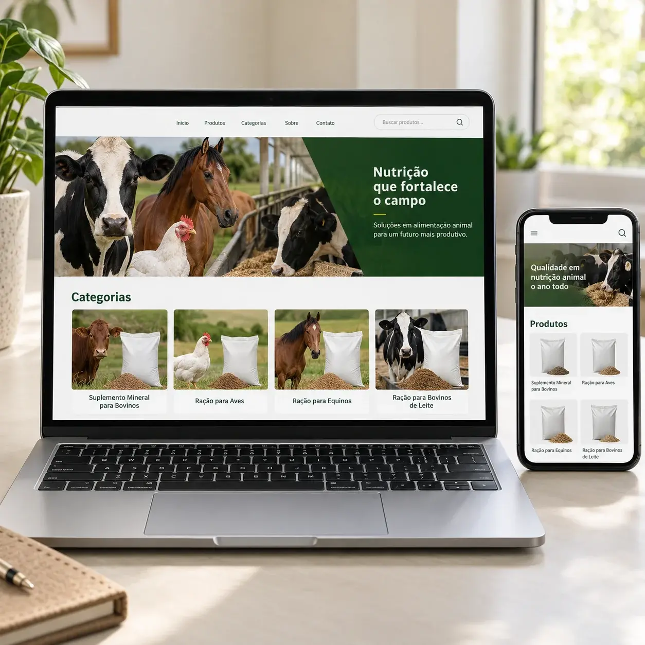 Digital catalog for animal nutrition
