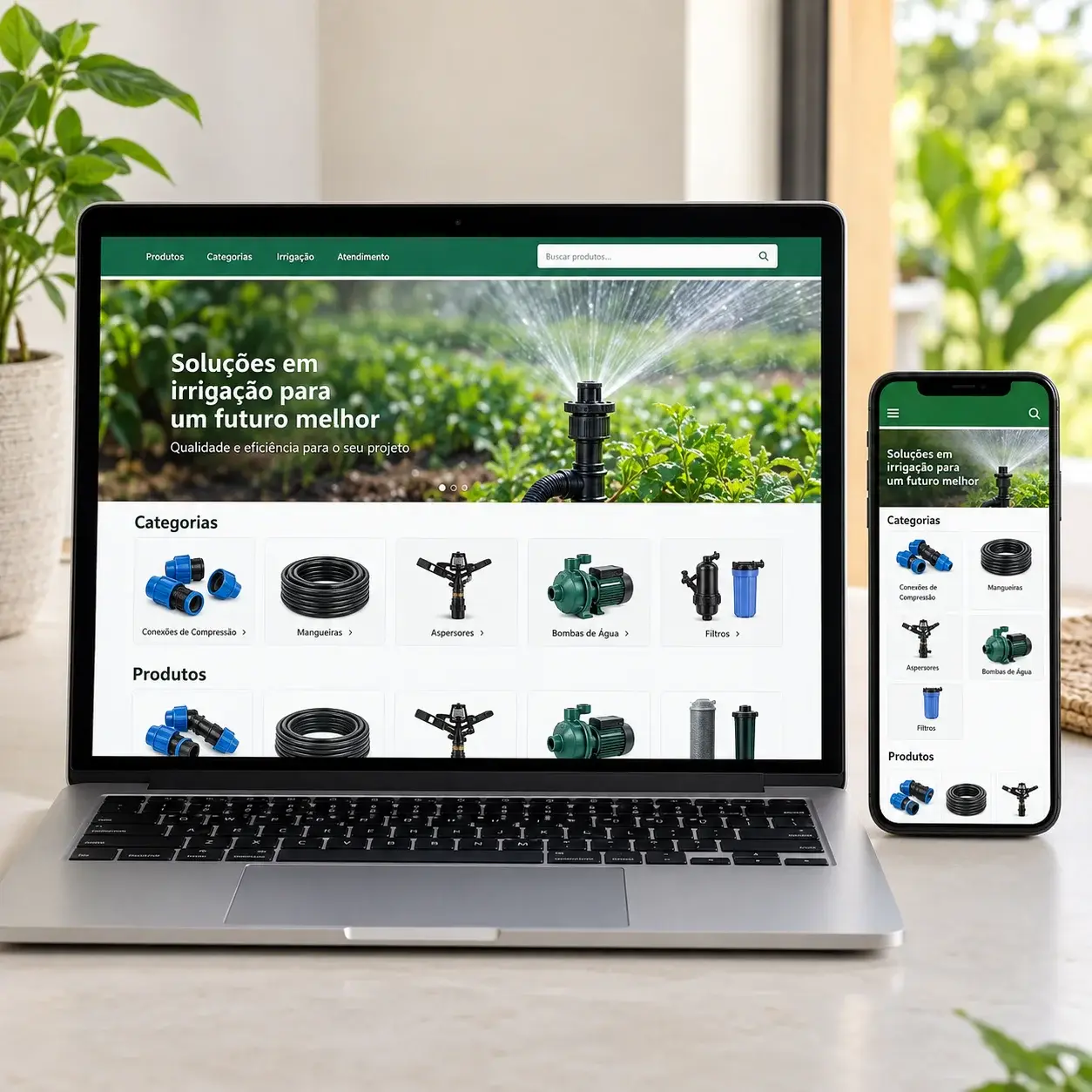 Digital catalog for irrigation & pumps