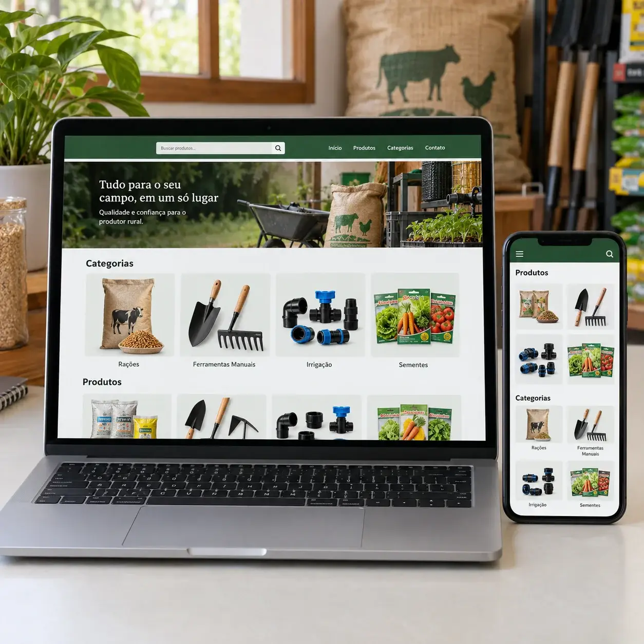 Digital catalog for farm supply stores