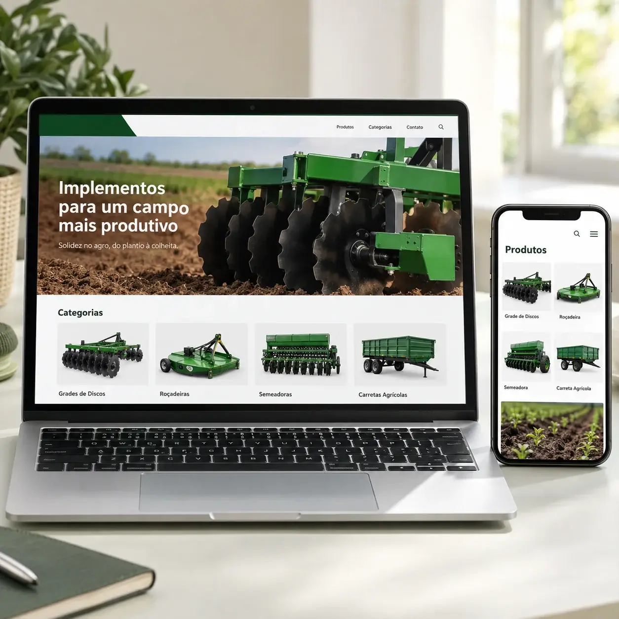 Digital catalog for agricultural implements