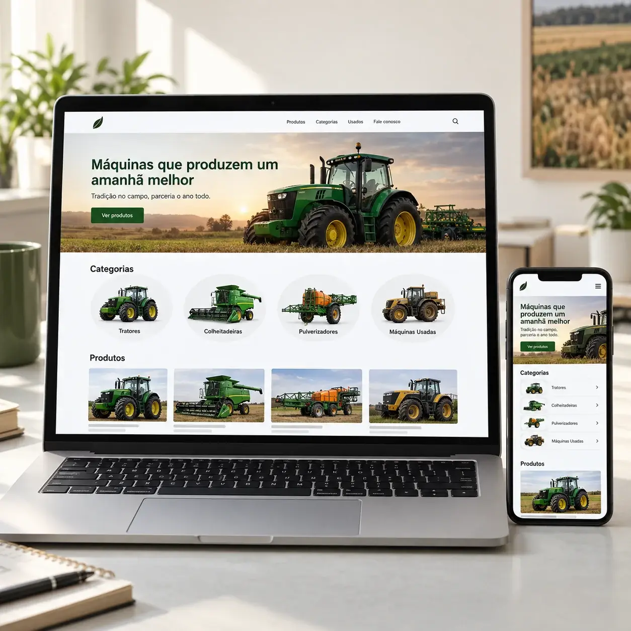 Digital catalog for machinery & tractors