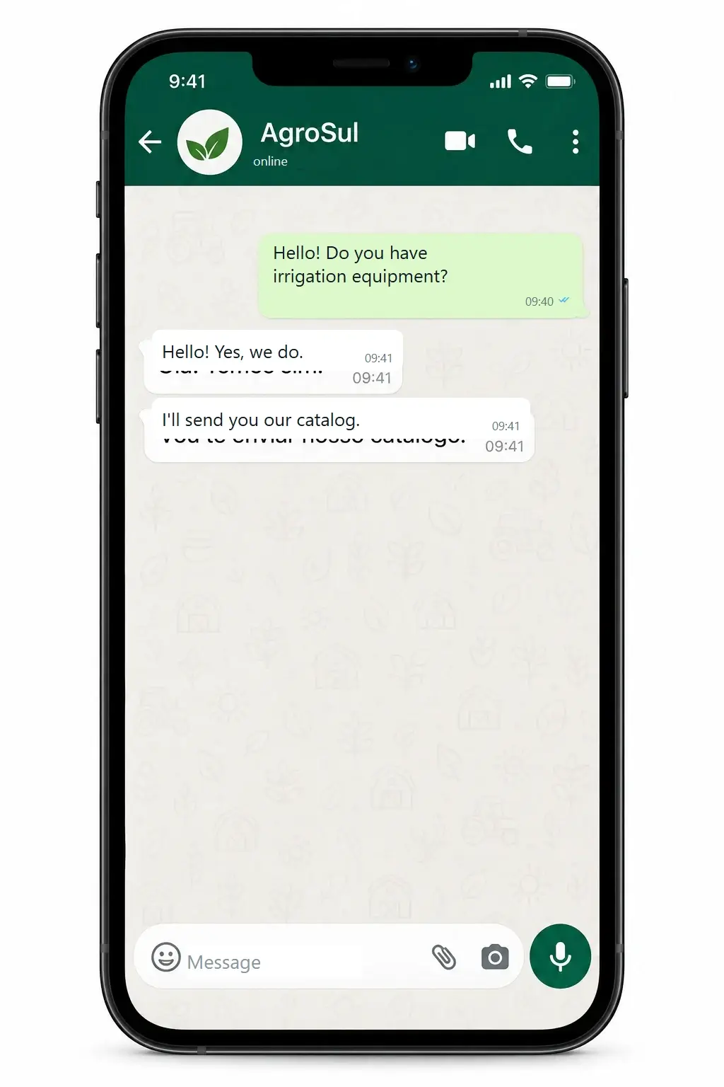 Customer on WhatsApp