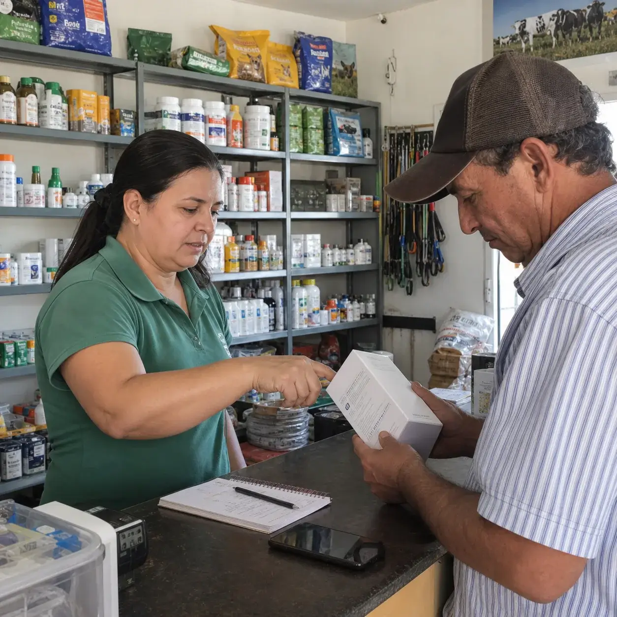 Commercial sales in animal health