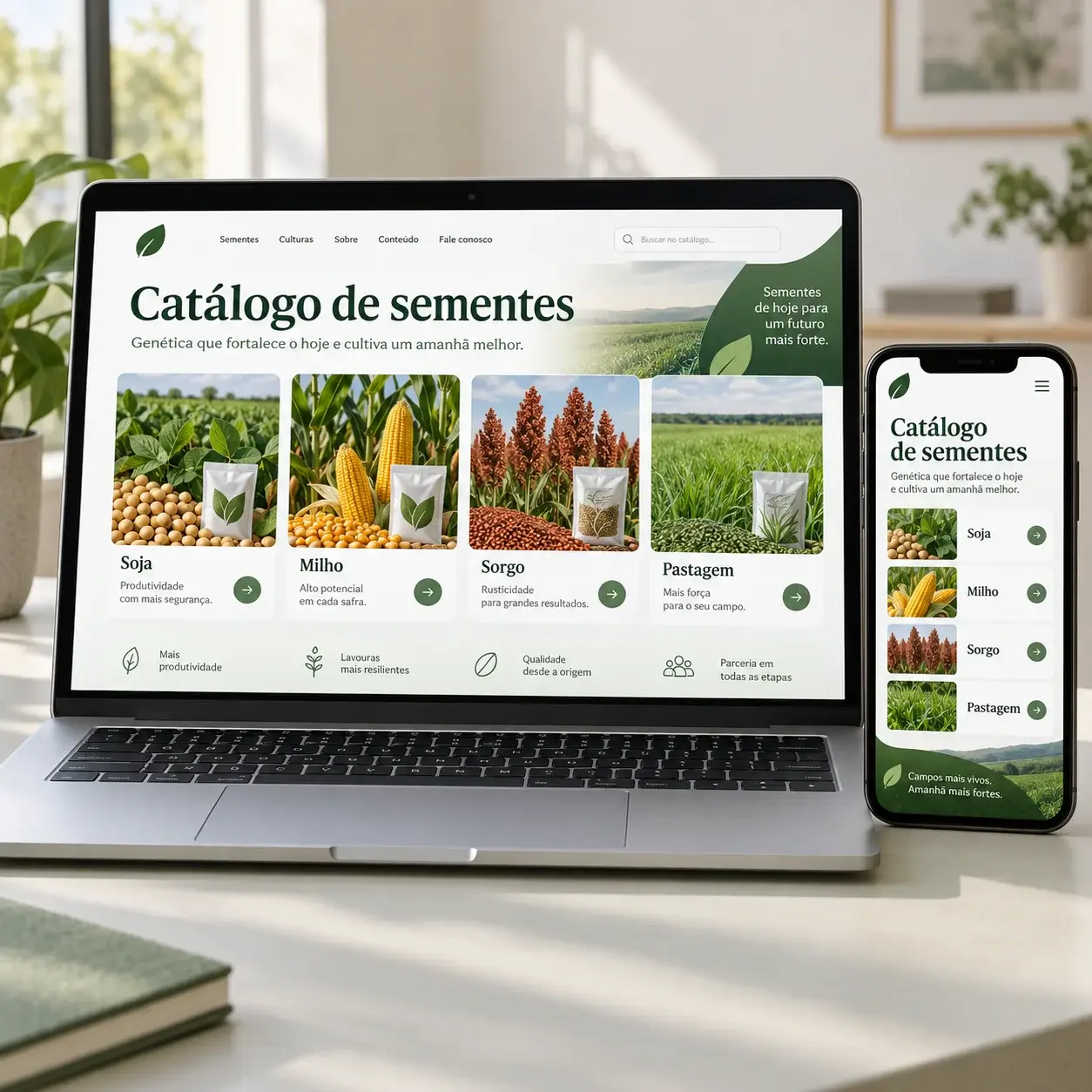 Digital catalog for seed companies