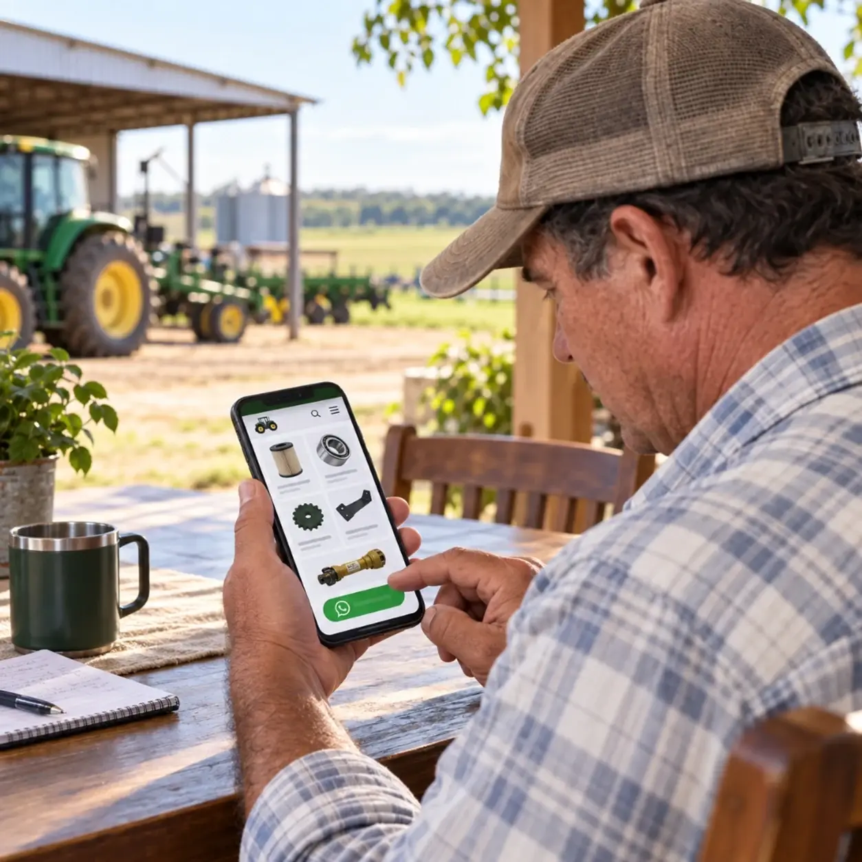 Commercial sales in agricultural spare parts
