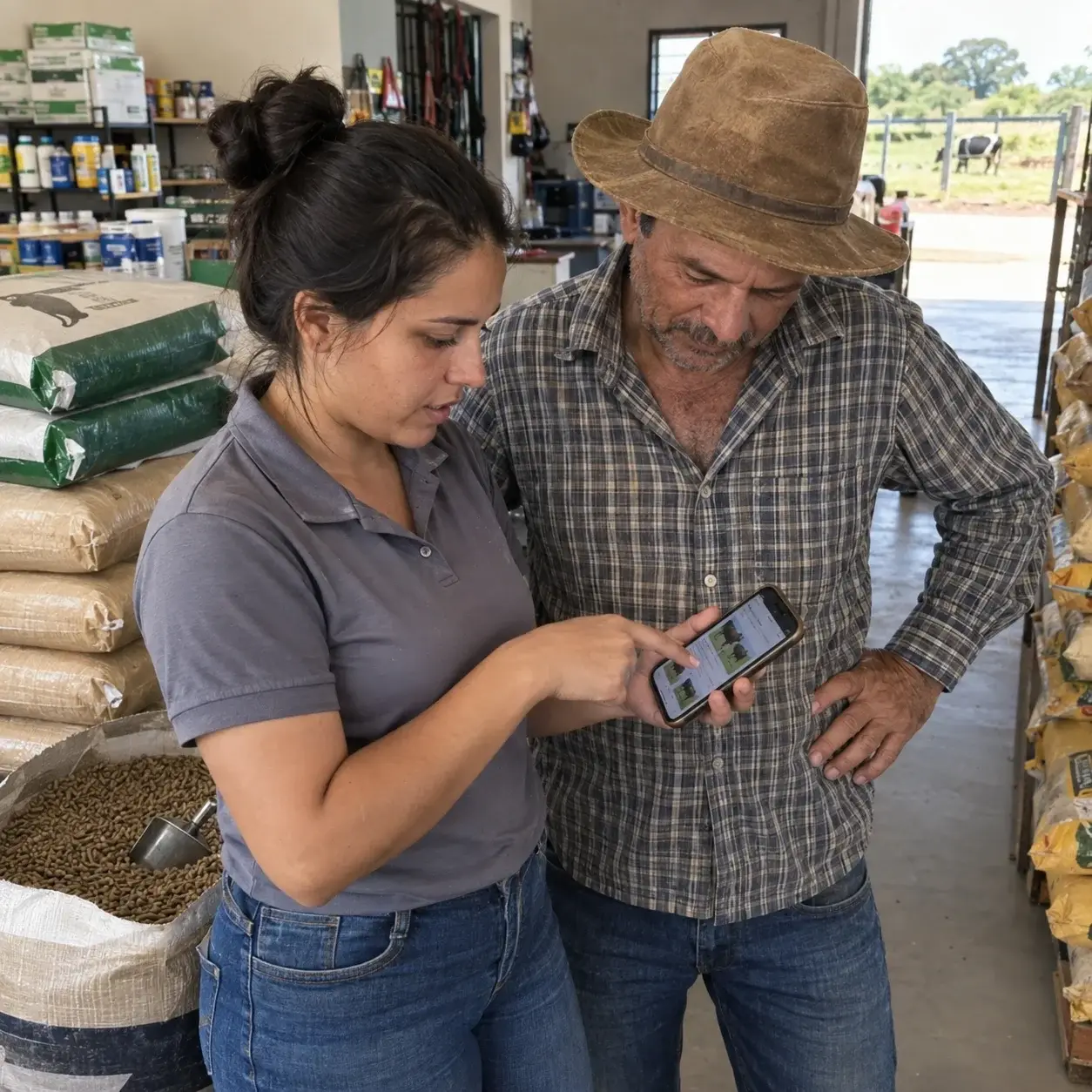 Commercial sales in animal nutrition