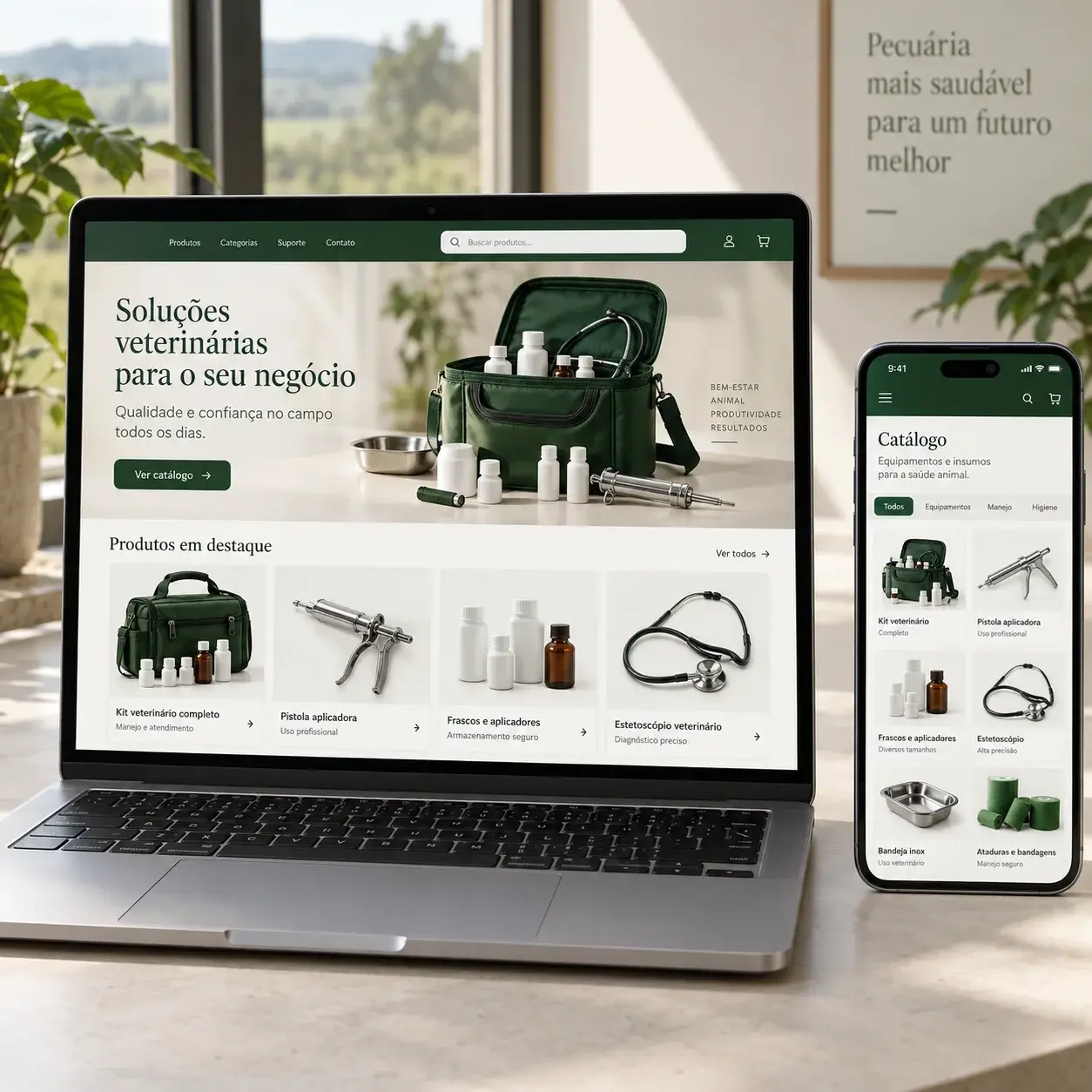 Digital catalog for animal health