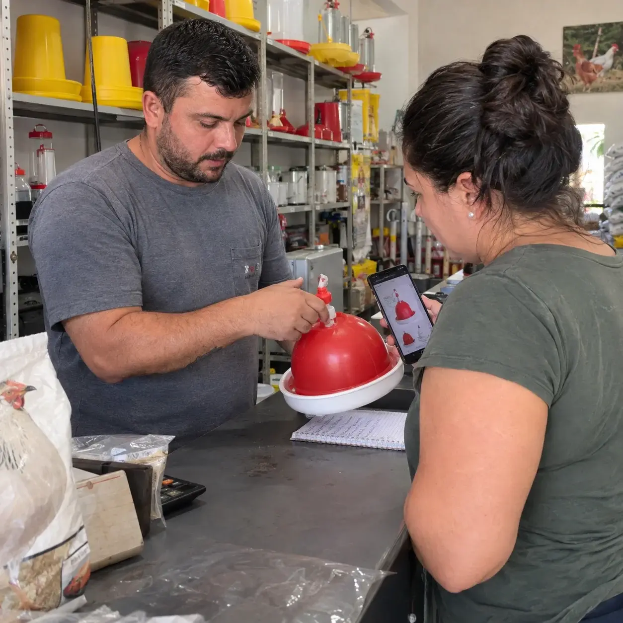 Atención comercial en avicultura